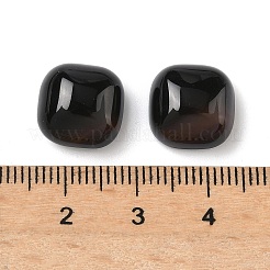 天然石瑪瑙カボション  染め＆加熱  正方形  ココナッツブラウン  12x12x6mm&nbsp;G-L646-08B-02