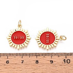 Brass Enamel Pendants&nbsp;KK-N277-07B-G
