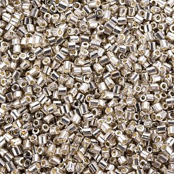 ガラス竹ビーズ  メタリックカラー  トウモロコシの穂の黄色  2.5~3x2mm  穴：0.9mm  約15000個/ポンド&nbsp;SEED-S032-12A-1109