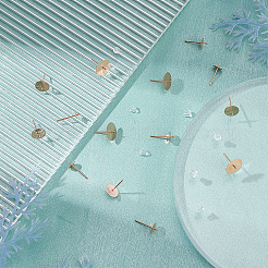 50Pcs 5 Size 304 Stainless Steel Stud Earring Findings&nbsp;STAS-DC0007-97