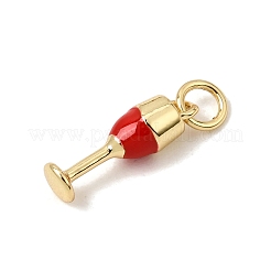 Brass Enamel Pendants&nbsp;KK-CBA960E-02A-G