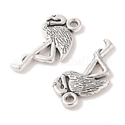 Tibetan Style Alloy Flamingo Shape Pendants&nbsp;TIBEP-Q043-293-RS