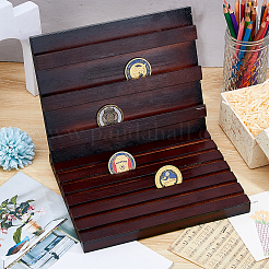 Wood Display Holder for Commemorative Coin&nbsp;ODIS-WH0001-78