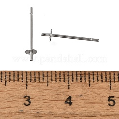 Anti-Tarnish 304 Stainless Steel Stud Earring Findings&nbsp;STAS-P370-01A-P