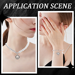 DIYアルミカーブチェーンブレスレットネックレス作りキット  ジュエリーセット  銀  2.5~12x1~7x0.5~3mm&nbsp;DIY-SP0001-13A-S