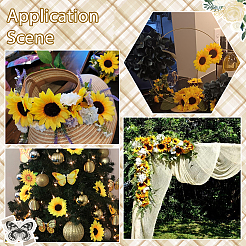 30Pcs Cloth Artificial Sunflower&nbsp;DIY-SP0005-97