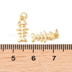 Brass Micro Pave Cubic Zirconia Charms&nbsp;KK-F927-13B-G
