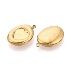 304 Stainless Steel Pendant Cabochon Settings&nbsp;STAS-T075-24G