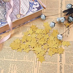 輝くティッシュペーパー紙吹雪  結婚式の誕生日パーティー装飾用品  スター  ゴールデンロッド  3x3cm  100個/袋  3bags /セット&nbsp;FIND-PH0015-07