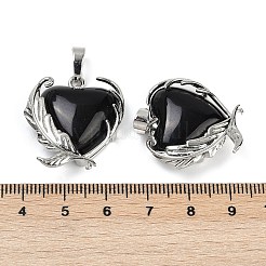 Natural Obsidian Pendants&nbsp;G-Q025-01P-06
