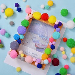 DIY Doll Craft Polyester High-elastic Pom Pom Ball&nbsp;AJEW-SZ0001-53