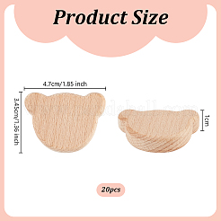 1 Set Unfinished Wooden Chips&nbsp;WOOD-OC0003-98A