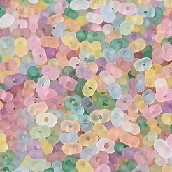 FGB Frosted Transparent Glass Seed Beads&nbsp;SEED-N013-06A