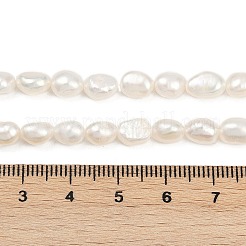 天然養殖淡水パールビーズ連売り  研磨両側  グレード6 A  ダークサーモン  5~6mm  穴：0.6mm  約45~46個/連  13.23~13.50''（33.6~34.3センチメートル）&nbsp;PEAR-P064-20H-06A
