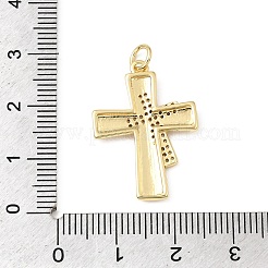Easter Brass Micro Pave Clear Cubic Zirconia Pendants&nbsp;KK-E799-05A-G