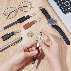 4Pcs 2 Colors Imitation Leather Pen Sleeve Pouch Pendant Decorations for Men Women&nbsp;KEYC-GA0001-48