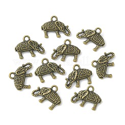 Tibetan Style Alloy Elephant Pendants&nbsp;TIBEP-23670-AB-FF