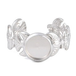 Eagle Shape 304 Stainless Steel Cuff Ring Components&nbsp;SA-CBA098D-05P-A