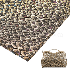Fish Scales Jacquard Polyester Fabric&nbsp;DIY-WH0399-68B
