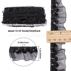 Chinlon Pleated Lace Trim&nbsp;EW-WH0013-28B