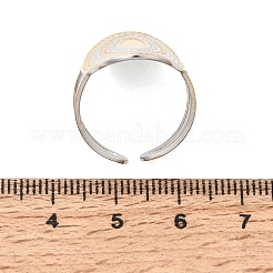 304 Stainless Steel Cuff Open Rings for Women&nbsp;SA-CBA82C8-17GP