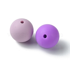 30Pcs 3 Colors Silicone Beads Round Rubber Bead 15MM Loose Spacer Beads for DIY Supplies Jewelry Keychain Making&nbsp;SIL-FS0001-01A