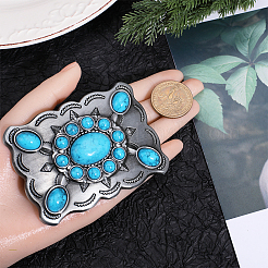 Bohemia Synthetic Turquoise Belt Buckle for Men&nbsp;FIND-WH0156-44
