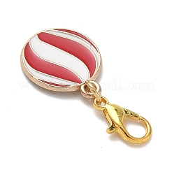 4Pcs 4 Styles Christmas Theme Alloy Enamel Pendants Decorations&nbsp;HJEW-JM04056