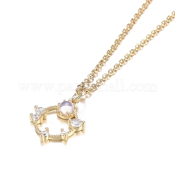 304ステンレススチールラインストーンジュエリーセット  リングペンダントネックレスとスタッドピアス  アズキチェーン  カニカンとピアスキャッチ  クリスタル  ゴールドカラー  18.11インチ（46cm）  15x5.5mm  ピン：0.7mm&nbsp;SJEW-H301-15G