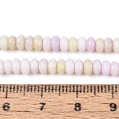 グラデーション染めガラスビーズ連売り  イミテーション翡翠  ロンデル  ミスティローズ  4~4.5x2.5mm  穴：0.6~0.7mm  約142~152個/連  14.57~15.55''（37~39.5センチメートル）&nbsp;GLAA-T030-07A-01
