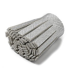 模造革タッセルペンダント装飾  銀  36x20~25mm  穴：6x5.4mm&nbsp;FIND-L013-A07