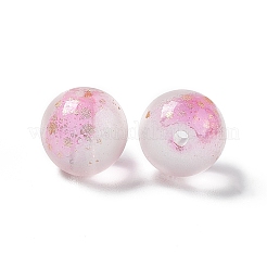 艶消しガラスビーズ  ラウンド  ミックスカラー  10x9.5mm  穴：1.5mm  約803個/1000g&nbsp;GLAA-P029-07B