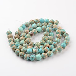 Natural Imperial Jasper Beads Strands&nbsp;X-G-I122-6mm-12