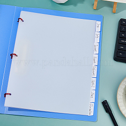 Plastic Index Tab Divider Sheets for Discbound Notebooks&nbsp;AJEW-WH0270-719C-04