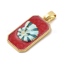 Brass Enamel Pendants&nbsp;KK-C134-38G-02