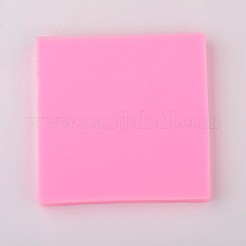 クリスマステーマdiy食品グレードシリコンモールド  フォンダン型  DIYケーキデコレーション用  チョコレート  キャンディ  UVレジン＆エポキシ樹脂ジュエリー作り  ランダム単色またはランダム混色  80x80x9mm  インナーサイズ：9~38x7~31mm&nbsp;LS-AJEW-L054-55
