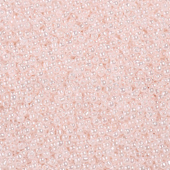 12/0グレードの丸いガラスシードビーズ  セイロン  ラベンダーブラッシュ  2x1.5mm  穴：0.7mm  約5388個/50g&nbsp;X-SEED-N001-B-145L