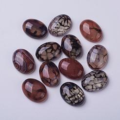 Natural Dragon Veins Cabochons&nbsp;G-F296-07-15x20mm