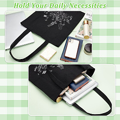 DIY Canvas Shoulder Bag Embroidery Starter Kit&nbsp;DIY-WH0386-47