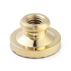 Texture Theme Round Brass Stamp Head&nbsp;AJEW-M036-01A-G