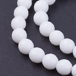 Natural White Jade Bead Strands&nbsp;G-R166-8mm-22