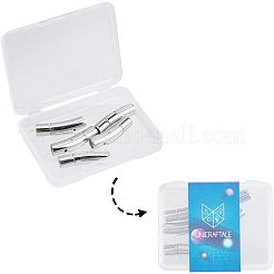304ステンレススチール製バヨネット留め具  DIYのジュエリー作り  コラム  ステンレス鋼色  28x7x7.5mm  穴：5mm  5セット /箱&nbsp;STAS-UN0001-88D