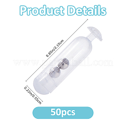 50Pcs PVC & Stainless Steel Fishing Lure Bait Rattle&nbsp;FIND-FH0017-57B