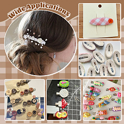 アイアンアリゲーターとスナップヘアクリップのパーツ  プラチナ  47x7mm  140個/箱&nbsp;IFIN-PH0024-60P