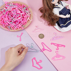 80Pcs 8 Styles Plastic Doll Clothes Hangers&nbsp;DIY-GA0008-48