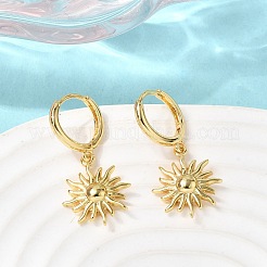 サンブラスフープピアス  長持ちメッキ  ラックめっき  鉛フリー＆カドミウムフリー  18KGP本金メッキ  31.5x14mm&nbsp;EJEW-H180-30A-G