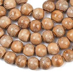 Handmade Fancy Antique Glazed Porcelain Ceramic Round Beads Strands&nbsp;PORC-L019-13mm-06