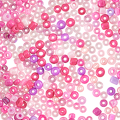 480g 24 Colors Glass Round Seed Beads&nbsp;SEED-CJ0001-12