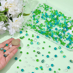 710Pcs 15 Colors Glass Beads&nbsp;EGLA-SC0001-60