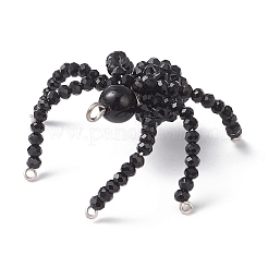 Hallowmas Glass & Resin Rhinestone Beaded Chandelier Component Links&nbsp;PALLOY-JF04534